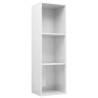 Book Cabinet & TV Cabinet in High Gloss White | Hipo Market