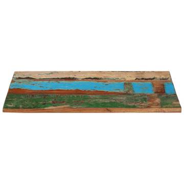 Rectangular Table Top 60x90 cm - Solid Reclaimed Wood