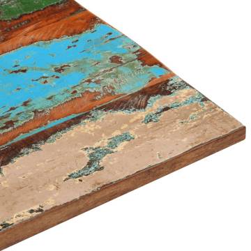 Rectangular Table Top 60x90 cm - Solid Reclaimed Wood