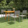 5 Piece Garden Dining Set Anthracite Colour anthracite Size 150 cm table length Number of 4 