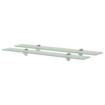 Stylish Floating Glass Shelves - 2 pcs 70x20 cm | HipoMarket