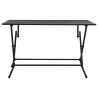 Folding Mesh Table 120x60x72 cm - Durable Steel in Anthracite