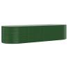 Garden Raised Bed Powder-coated Steel 322x100x68 cm - Green