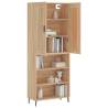 Stylish Highboard Sonoma Oak - 69.5x34x180 cm | HipoMarket