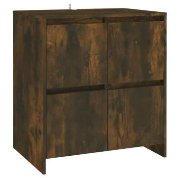 3 Piece Sideboard in Smoked Oak - Stylish Storage Solution