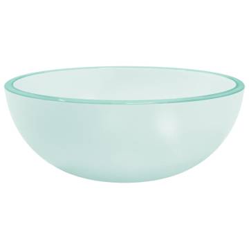 Frosted Tempered Glass Basin - 30x12 cm | Hipomarket UK