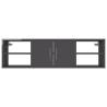 High Gloss Grey Wall Shelf - Stylish & Practical Storage