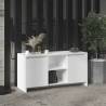 TV Cabinet High Gloss White 102x37.5x52.5 cm Engineered Wood Colour high gloss white Quantity in Package 1 