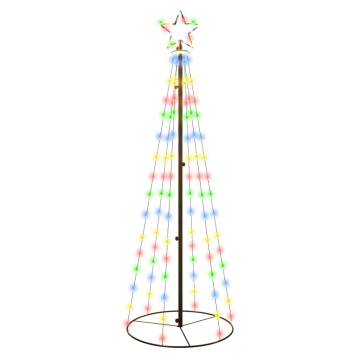 Christmas Cone Tree with 108 Colourful LEDs - 180 cm