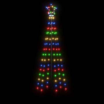 Christmas Cone Tree with 108 Colourful LEDs - 180 cm