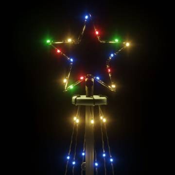 Christmas Cone Tree with 108 Colourful LEDs - 180 cm