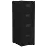 Filing Cabinet Black 46x62x133 cm Steel Colour black Size 46 x 62 x 133 cm Quantity in Package 1 