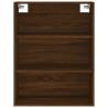 Stylish Highboard Brown Oak - 69.5x34x180 cm | Hipomarket