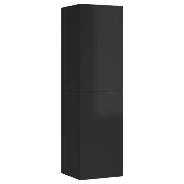 High Gloss Black TV Cabinet - Stylish & Practical Storage