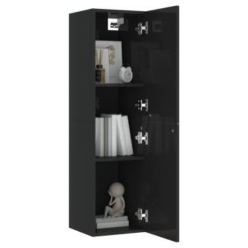 High Gloss Black TV Cabinet - Stylish & Practical Storage