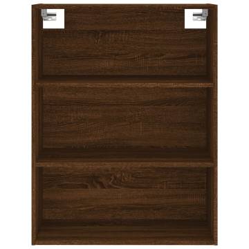 Stylish Brown Oak Highboard - 69.5x34x180 cm | Hipomarket