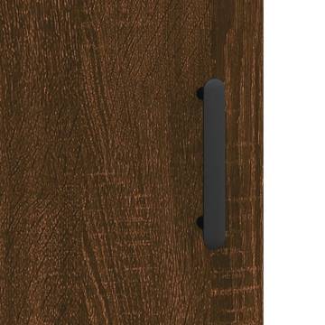 Stylish Brown Oak Highboard - 69.5x34x180 cm | Hipomarket