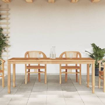 Garden Dining Table 200x90 cm - Solid Teak Wood for Outdoor Use