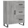 Stylish Highboard Grey Sonoma - Engineered Wood Storage