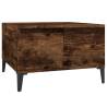 Elegance Coffee Table Smoked Oak - 55x55 cm | HipoMarket