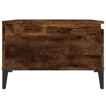 Elegance Coffee Table Smoked Oak - 55x55 cm | HipoMarket