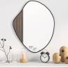 Wall Mirror Black 60x50 cm Colour black Size 60 x 50 cm Quantity in Package 1 