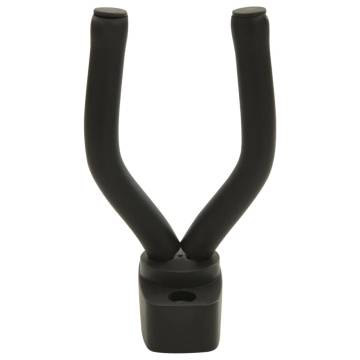 Guitar Wall Hangers 6 pcs - Durable Black Steel Holders