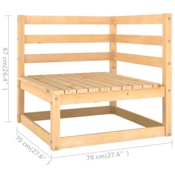 Garden 4-Seater Sofa - Solid Pinewood for Ultimate Relaxation