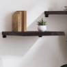 Wall Shelf Dark Brown 60x60x(2-6) cm Treated Solid Wood Oak Colour dark brown Size 60 x 60 x 6 cm Quantity in Package 1 Number of Pieces 