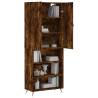 Stylish Highboard in Smoked Oak | 69.5x34x180 cm | Hipo Market