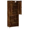 Stylish Highboard in Smoked Oak | 69.5x34x180 cm | Hipo Market