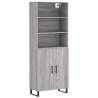 Highboard Grey Sonoma - Stylish Engineered Wood Storage Unit