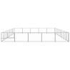 Durable Silver Dog Kennel - 40 m² Steel Outdoor Play Area