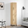 Highboard Sonoma Oak 34.5x34x180 cm Engineered Wood Colour sonoma oak Quantity in Package 1 Model 1 wood door 