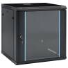 12U Wall Mounted Network Cabinet 19 IP20 600x600x640 mm Colour black Size 600 x 600 x 640 mm 