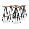 Stylish 7-Piece Bar Set - Solid Acacia & Reclaimed Wood