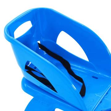 Blue Sledge with Seat & Wheel - Safe Fun for Kids | HipoMarket