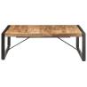 Industrial Coffee Table 120x120 cm - Unique Rough Mango Wood