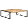 Industrial Coffee Table 120x120 cm - Unique Rough Mango Wood