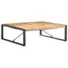 Industrial Coffee Table 120x120 cm - Unique Rough Mango Wood