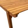 Stylish Garden Table - Solid Acacia Wood 201.5x100x75 cm