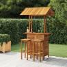 Elegant 3 Piece Garden Bar Set - Solid Acacia Wood