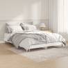 Bed Frame White 140x190 cm Engineered Wood Colour white Size 140 x 190 cm 