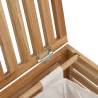 Stylish Solid Wood Walnut Laundry Basket | 45x45x65 cm