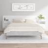 Bed Headboard with Cabinets White Engineered Wood Colour white Quantity in Package 1 Model one drawer and one shelf 