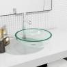 Basin Tempered Glass 35x12 cm Transparent Colour transparent Size 35 x 12 cm 