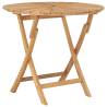 Folding Garden Table Ø 85 cm Solid Teak Wood Size 85 x 75 cm Quantity in Package 1 Shape round 