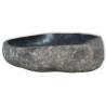 Stylish Oval Wash Basin River Stone - Unique Bathroom Sink