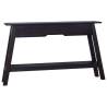 Console Table Black 120x30x75 cm Solid Mahogany Wood Colour black Size 120 x 30 x 75 cm Quantity in Package 1 Model with feet 