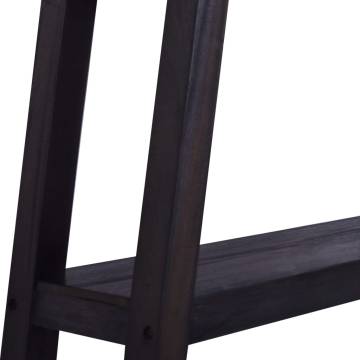 Black Console Table 120x30x75 cm - Solid Mahogany Wood